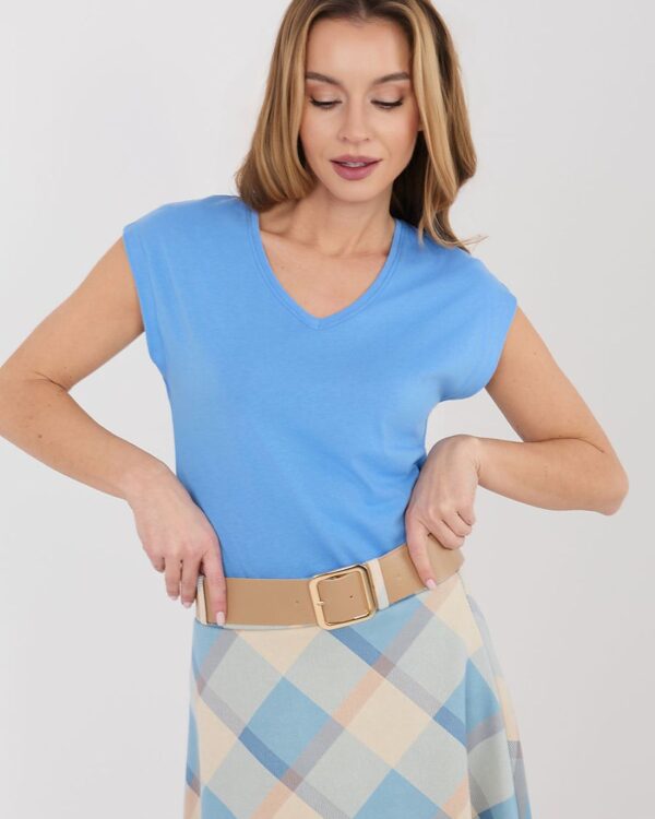 Classic V-Neck T-Shirt Blue